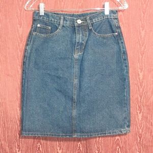 CHOUYATOU DENIM WOMEN'S JEANS SKIRT SIZE XS